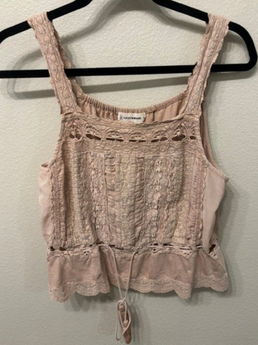 Lucky Brand Women's Pale Pink Camisole Top - Size M
